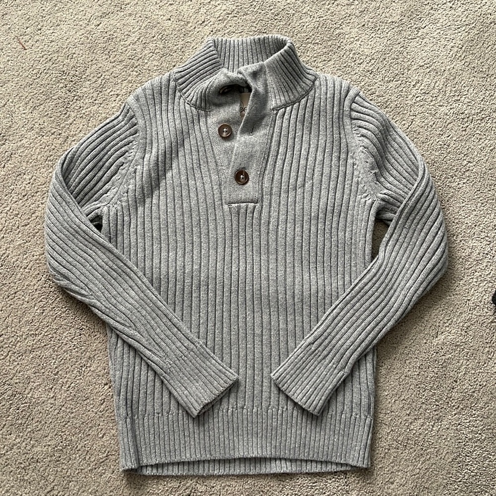 Boys Peek grey cotton sweater